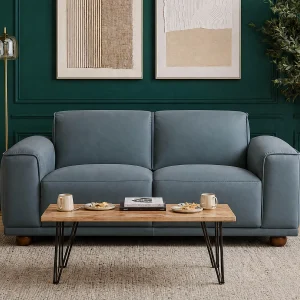 VIGO — 100% leather apartment sofa (71-99-64-12)