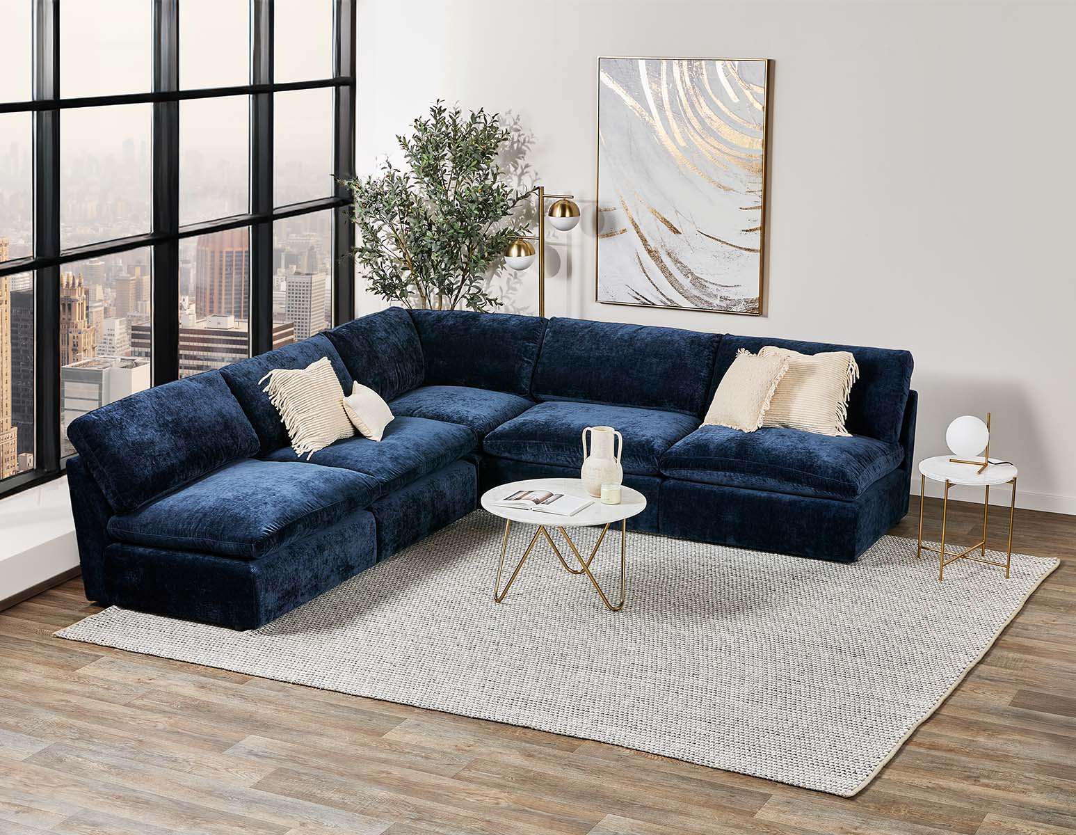 CHABLIS — 5-pc modular interchangeable sofa (14-49-69-60) - Image 8