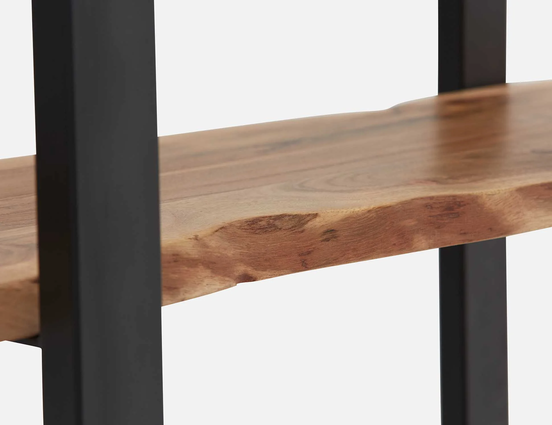 RENO — Acacia wood 5-tier bookcase - Image 5