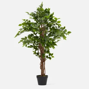 FICUS LEAF — Artificial potted plant 120 cm