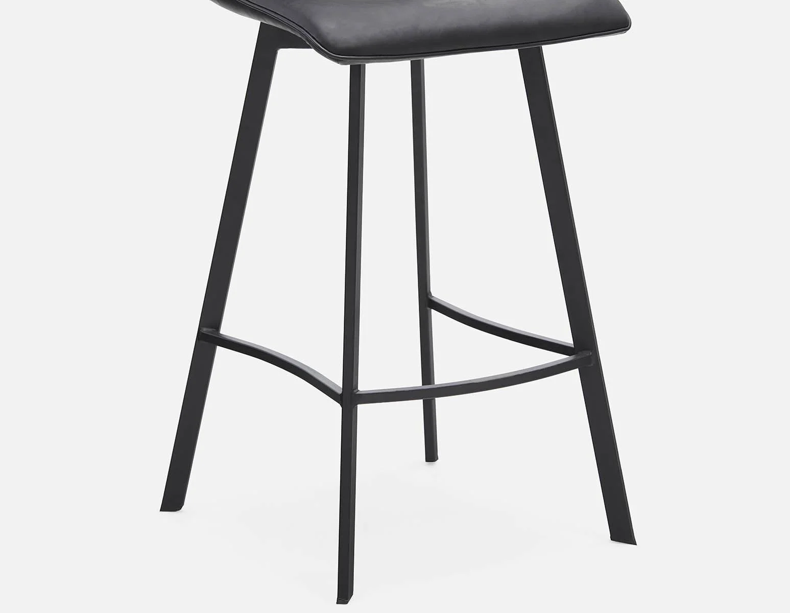 MALI — Mid-century modern bar stool with backrest 76 cm (55-54-87-20) - Image 3