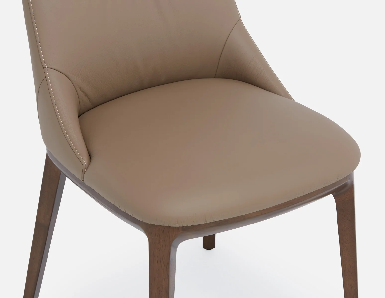 TOLEDA — 100% leather contemporary dining chair (59-02-51-93) - Image 7