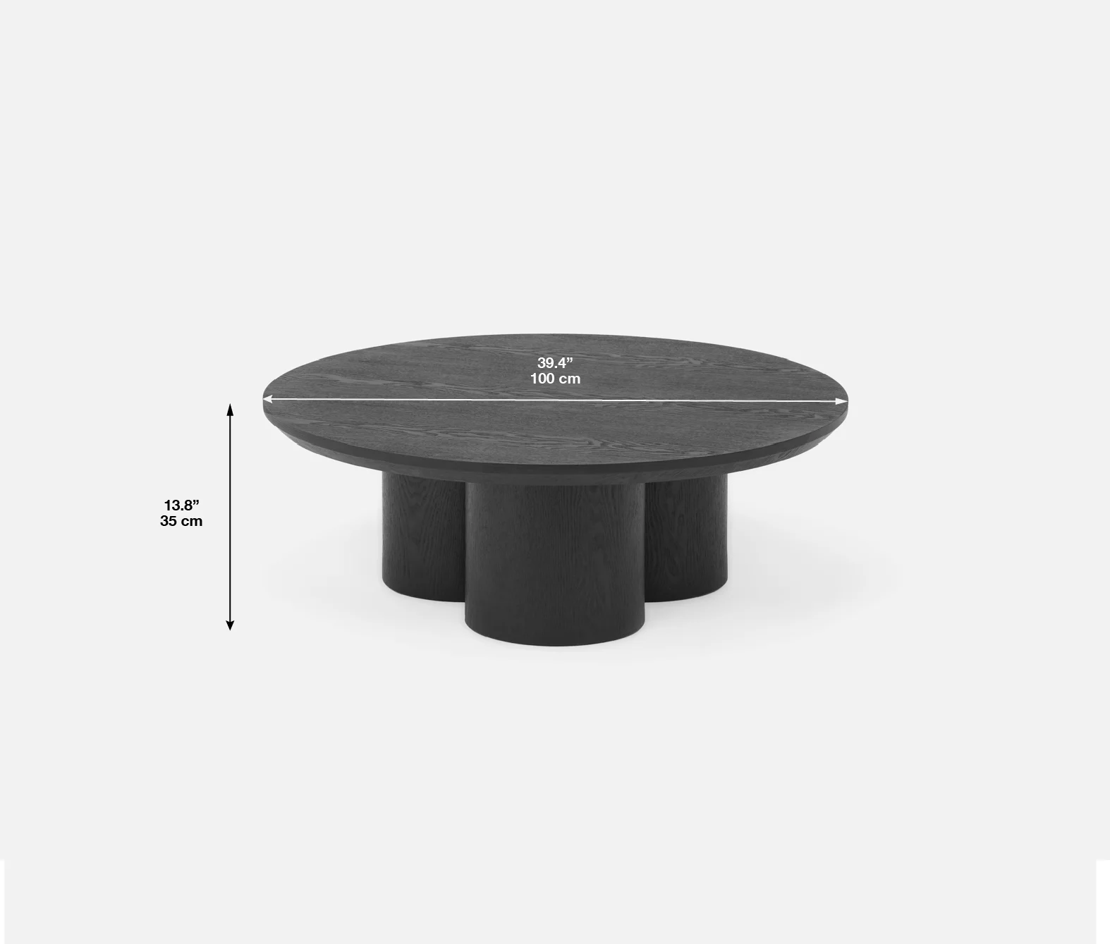 GUIDO — Round modern minimalist coffee table 100cm (29-34-54-20) - Image 10