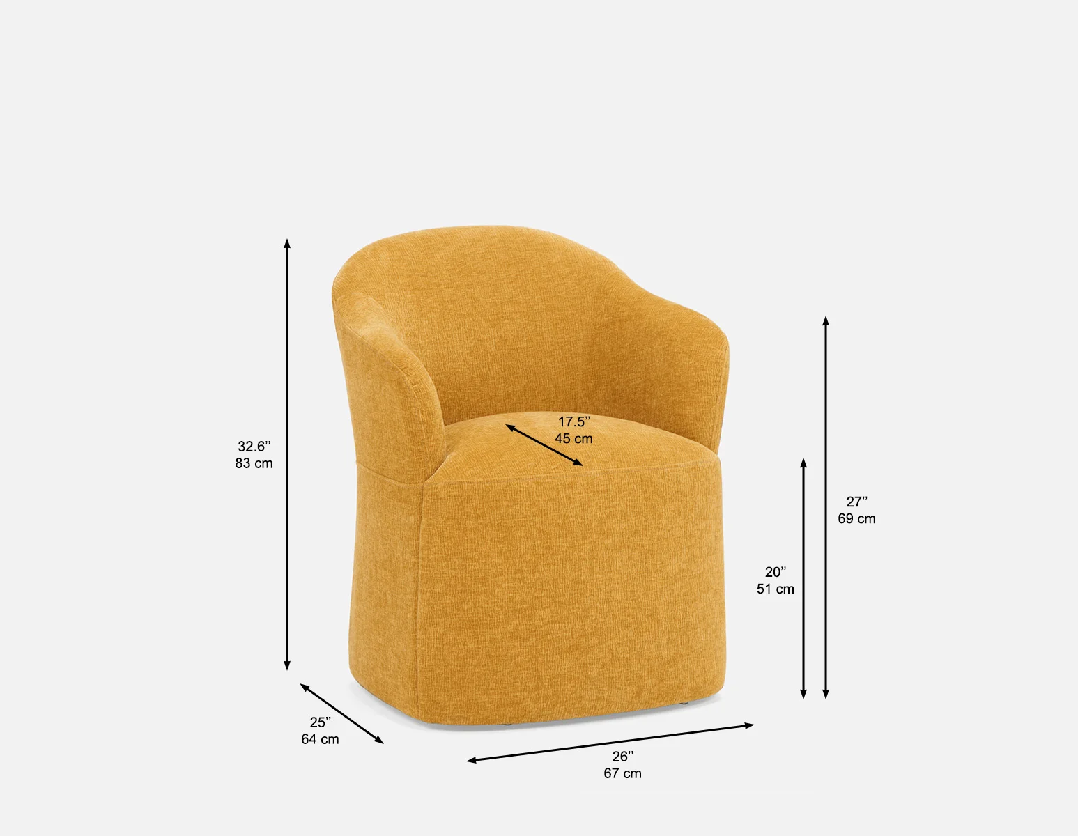 MAGNUS — Dining chair on casters - Image 9