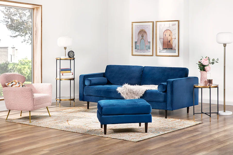 KINSEY — Velvet 3-seater sofa (45-38-25-60-D) - Image 8