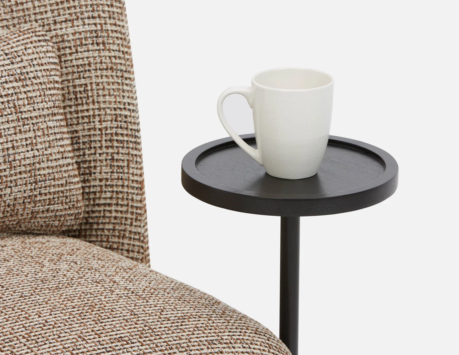 STIOLO — Accent chair with interchangeable drink stand (96-63-18-96) - Image 7