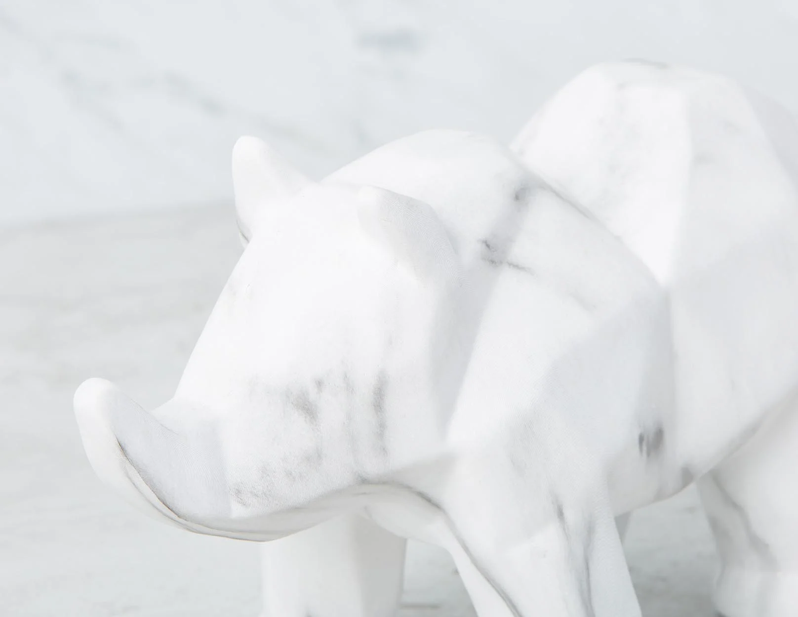 RHYNO — Faux marble sculpture 28 cm - Image 4