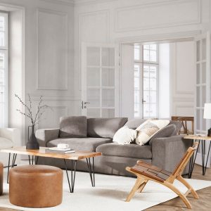 SOFT — Contemporary 3-seater sofa (56-49-36-30)