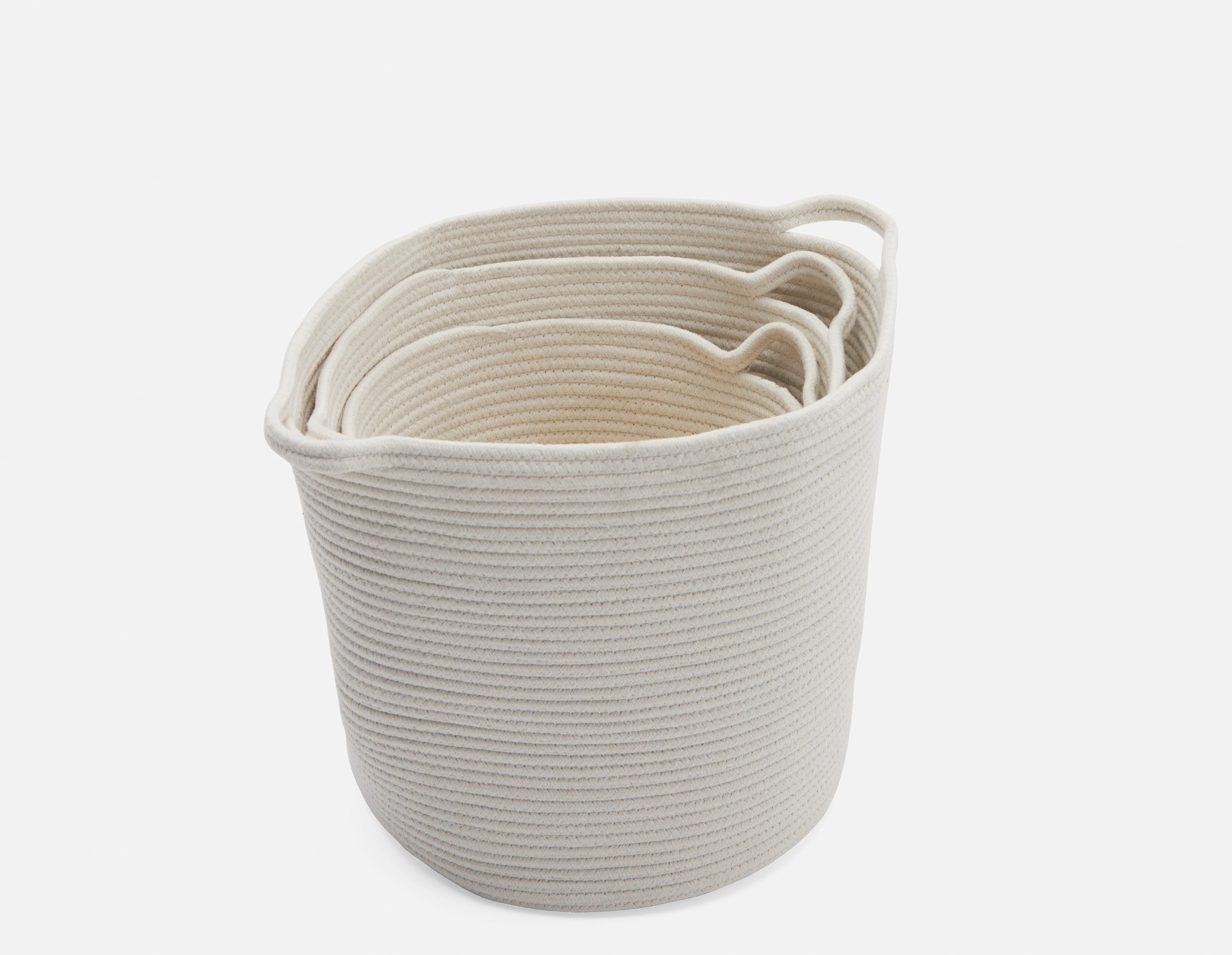 BROOKE — Set of 3 cotton rope baskets - Image 3