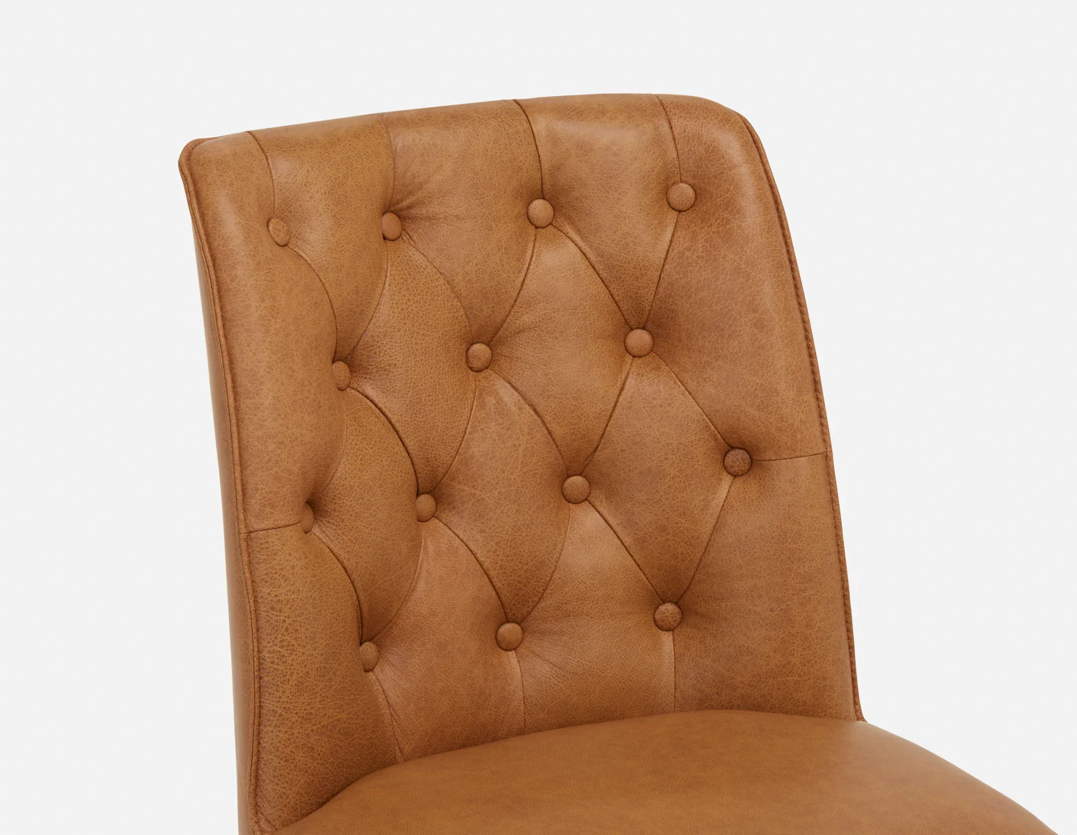 NELA — 100% leather vintage dining chair (55-11-06-49) - Image 6