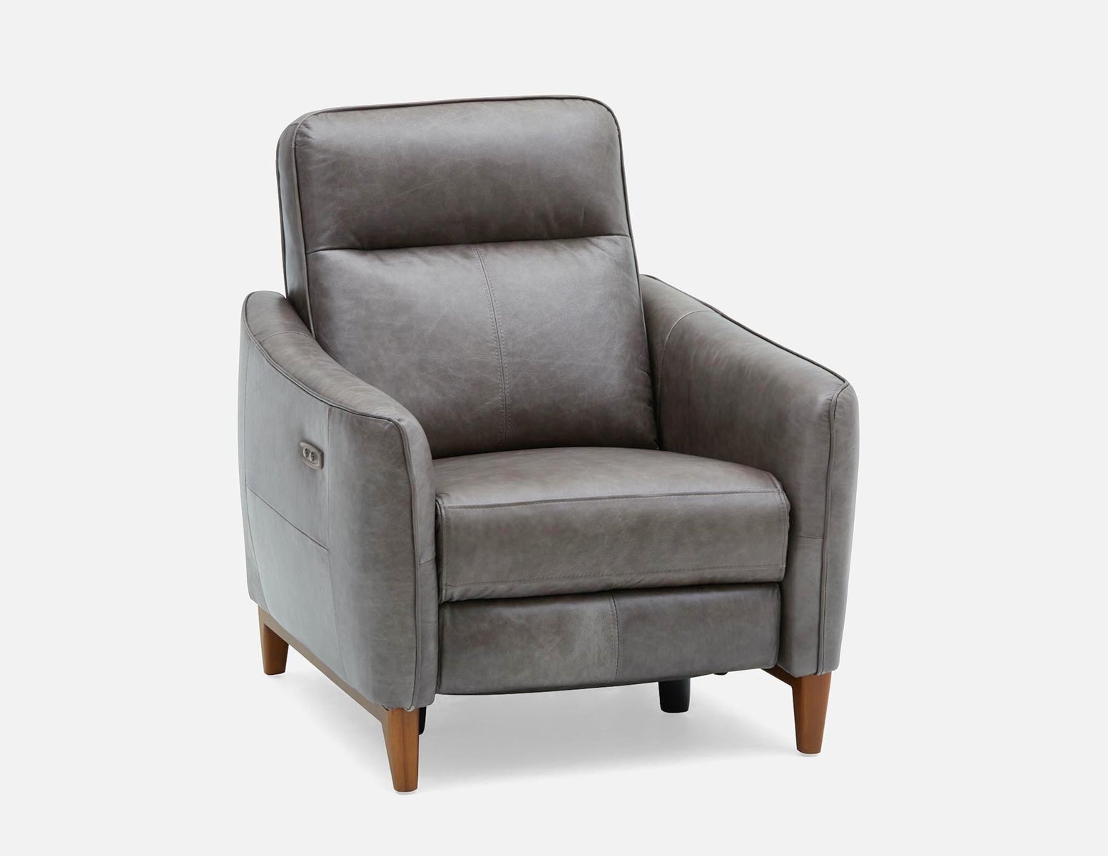 PALMER — Contemporary modern power-reclining 100% leather armchair (03-96-81-30)