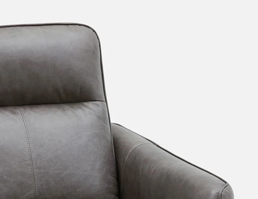 PALMER — Contemporary modern power-reclining 100% leather armchair (03-96-81-30) - Image 4