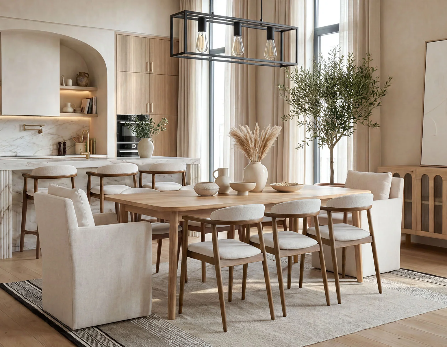 OSTIA — Dining chair on casters (95-01-30-95) - Image 11