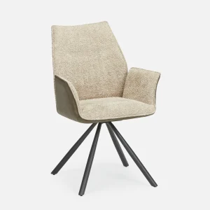 BYRON — Swivel dining armchair (50-85-82-95)