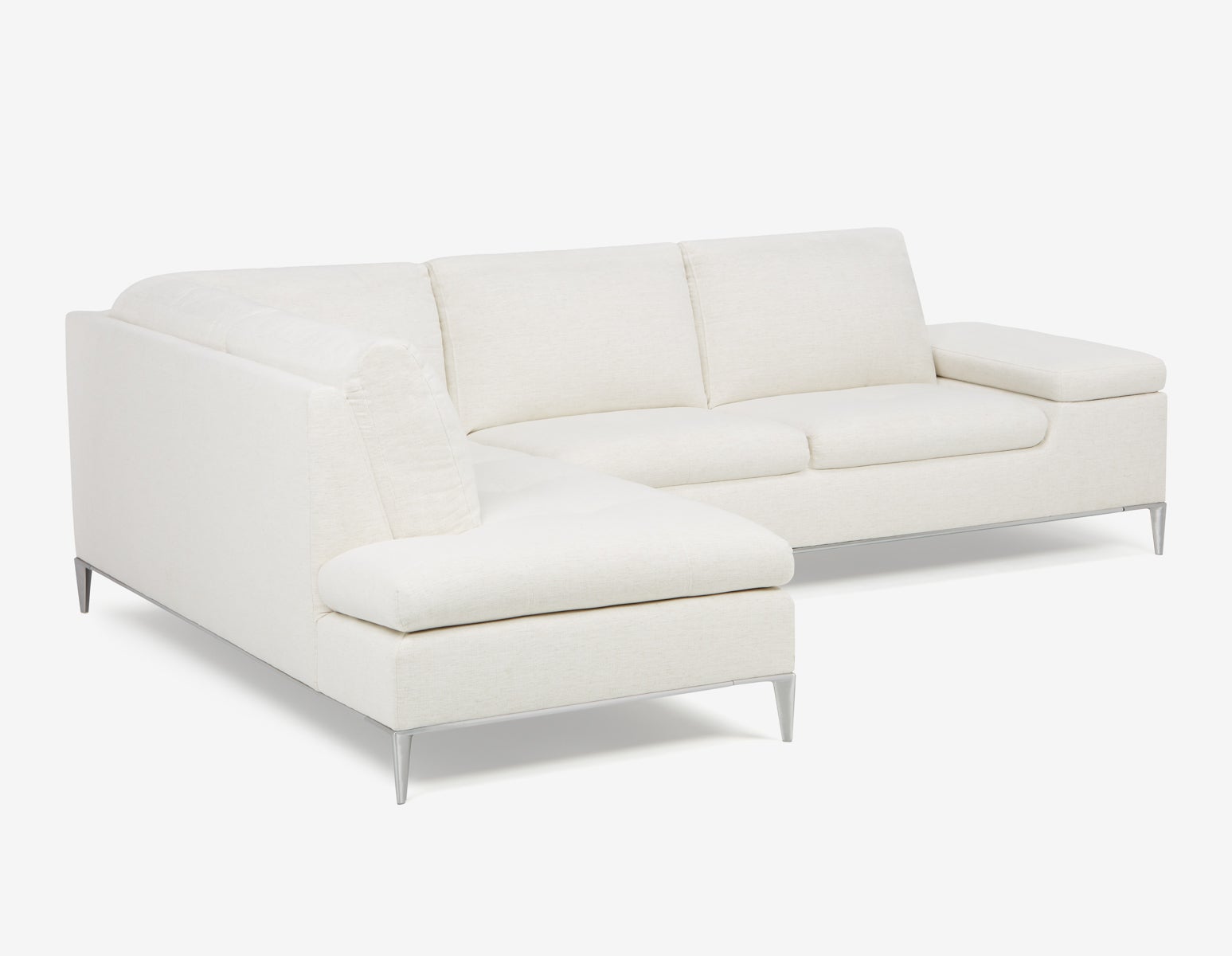 ANDREW — Left-facing sectional sofa in performance fabric (87-32-29-46)
