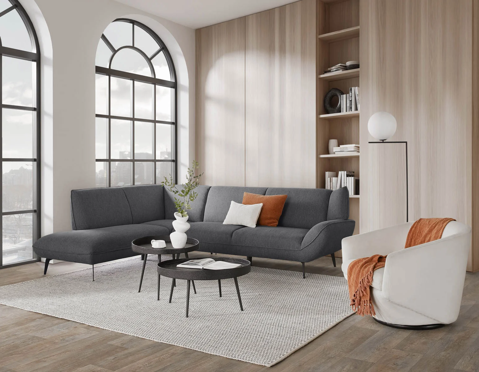 MARJORIE — Modern contemporary sectional-sofa (22-97-07-33) - Image 14