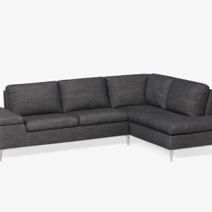 ANDREW — Right-facing sectional sofa in performance fabric (45-44-77-02)