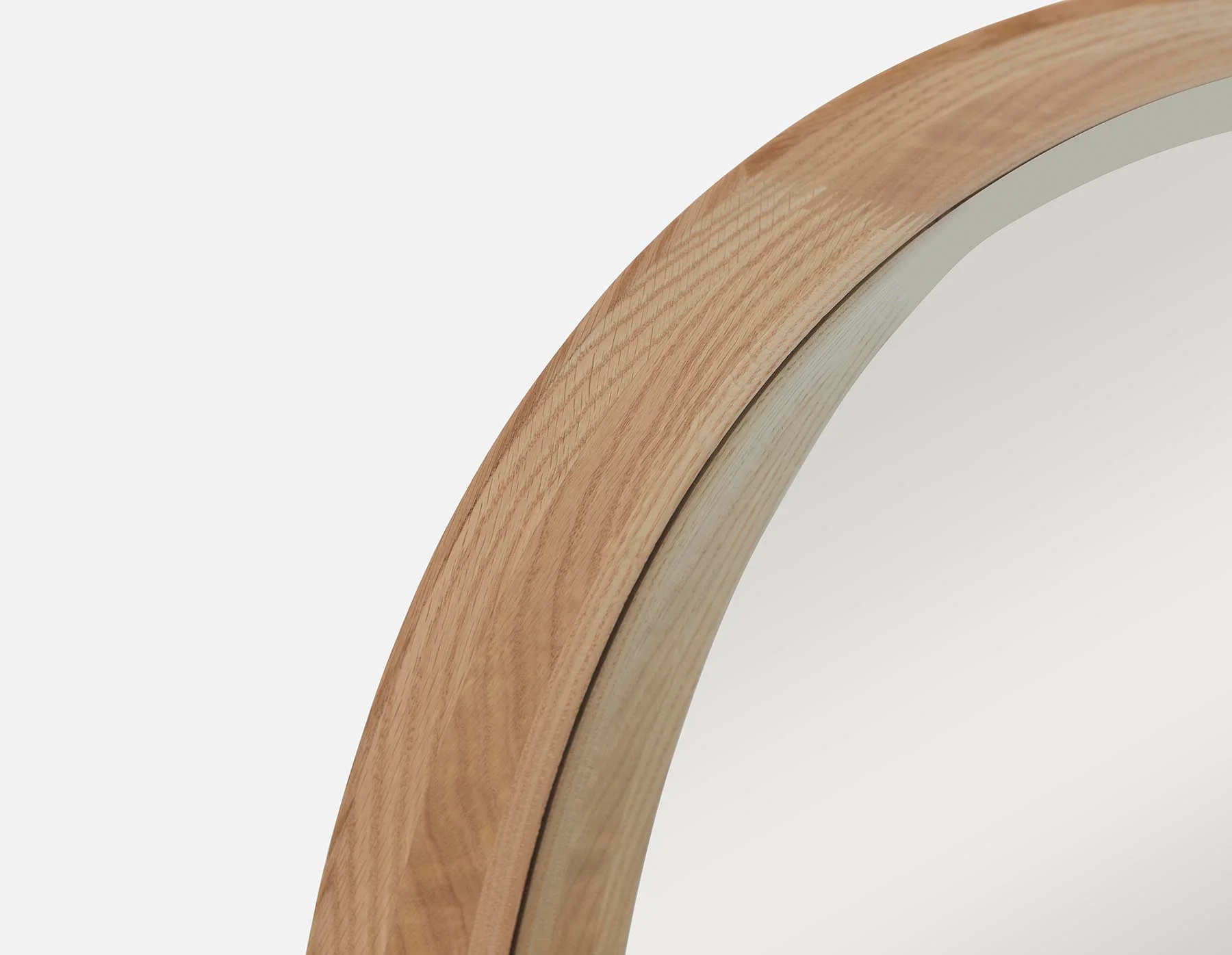 DORA — Oak framed mirror 100 cm - Image 3