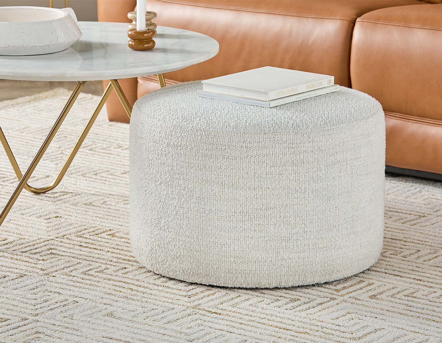 VASTO — Fabric ottoman - Image 8