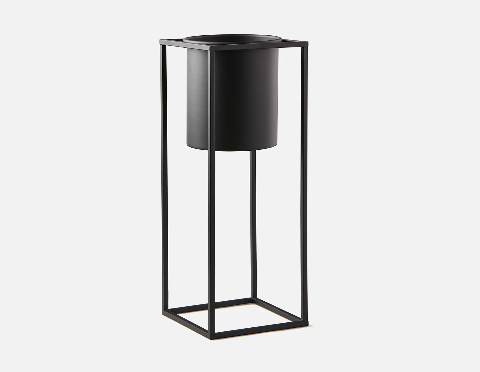 STANDE — Metal planter with stand 21 cm