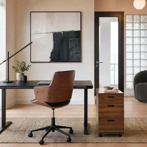 JETSON — 2-stage single motor electric desk 120 cm (66-03-10-20)