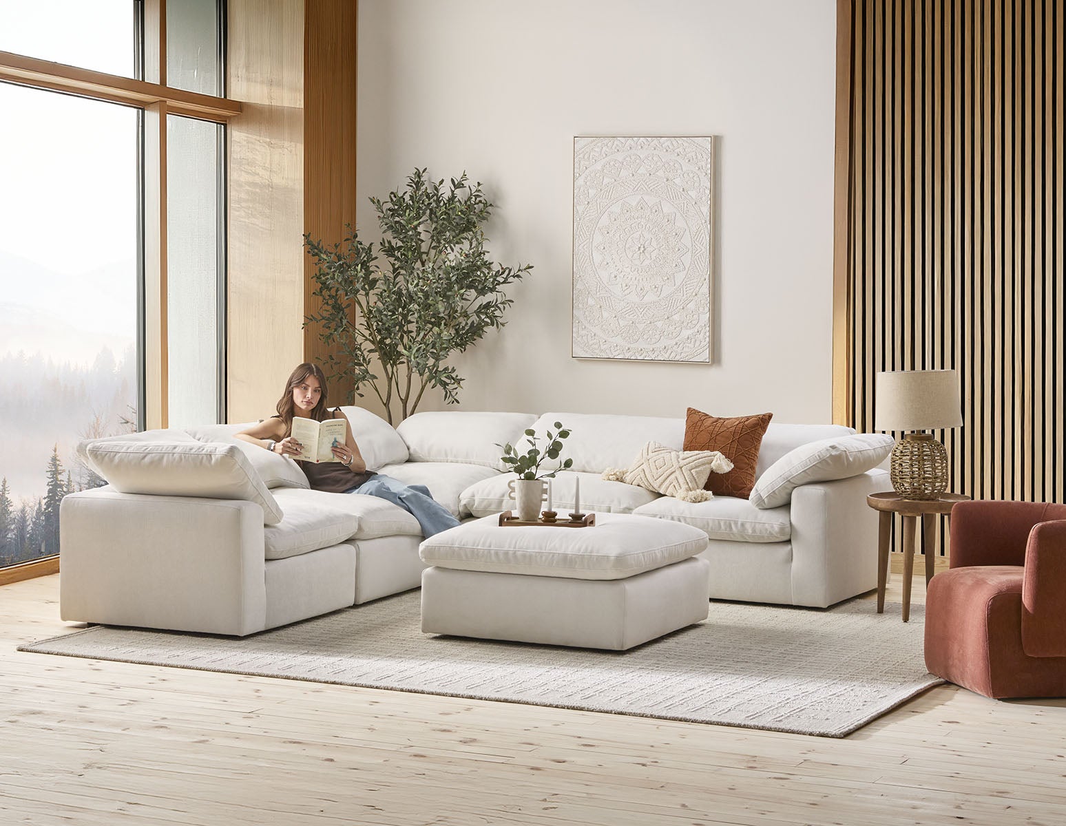 HELIO — Contemporary modular sectional sofa (23-35-98-46)