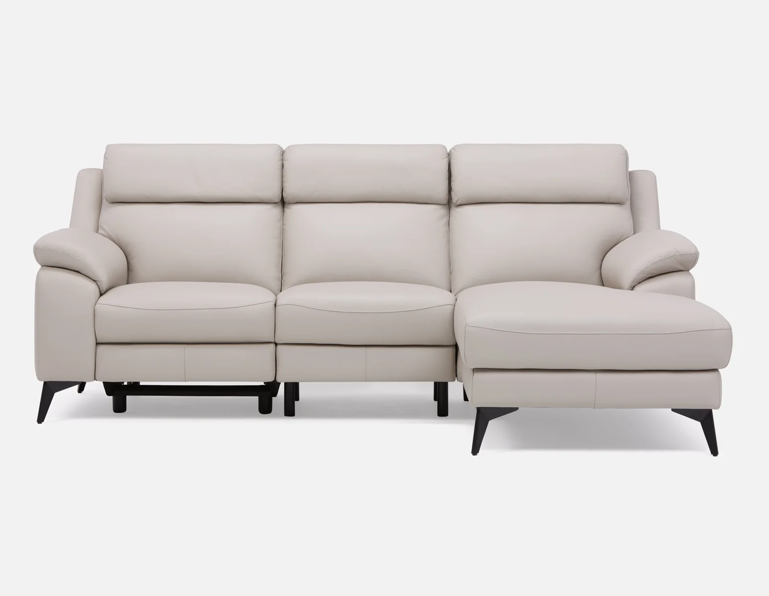 GIRONA — 100% leather power reclining right-facing sectional sofa - Image 2