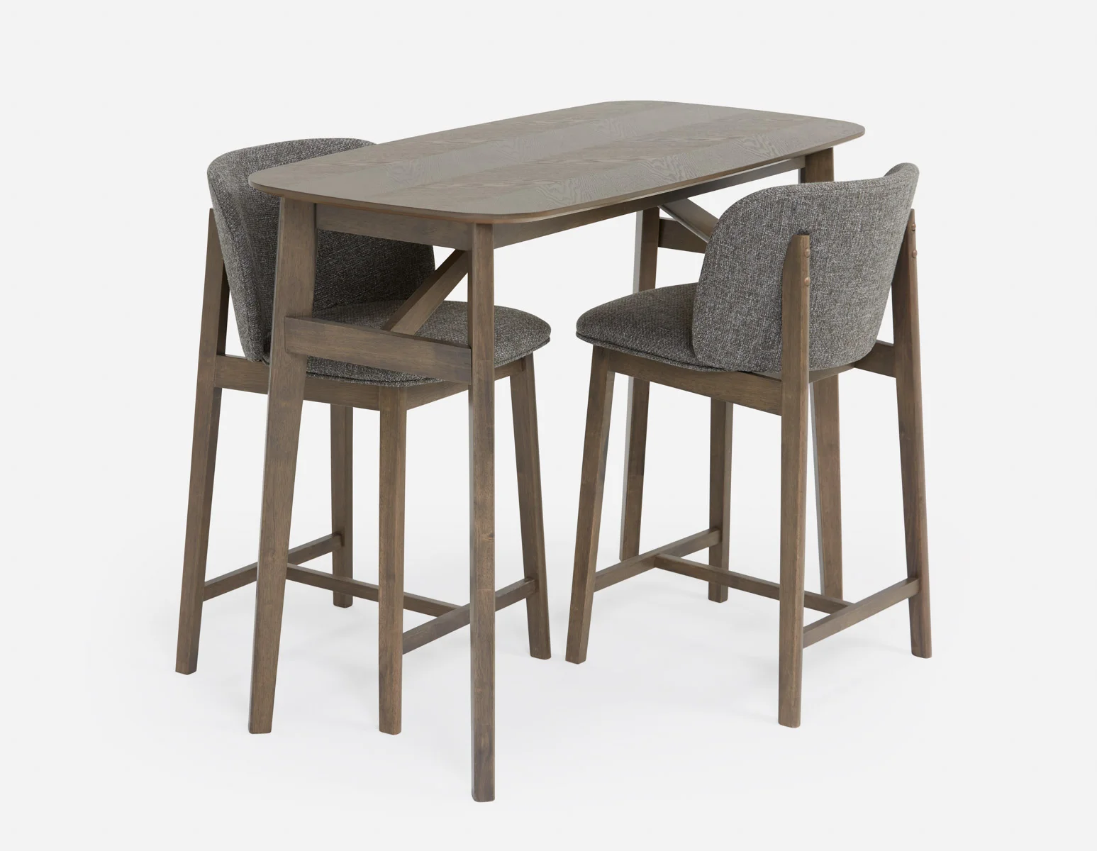 KAILUA — Mid-century modern 3-piece pub table set - Image 3