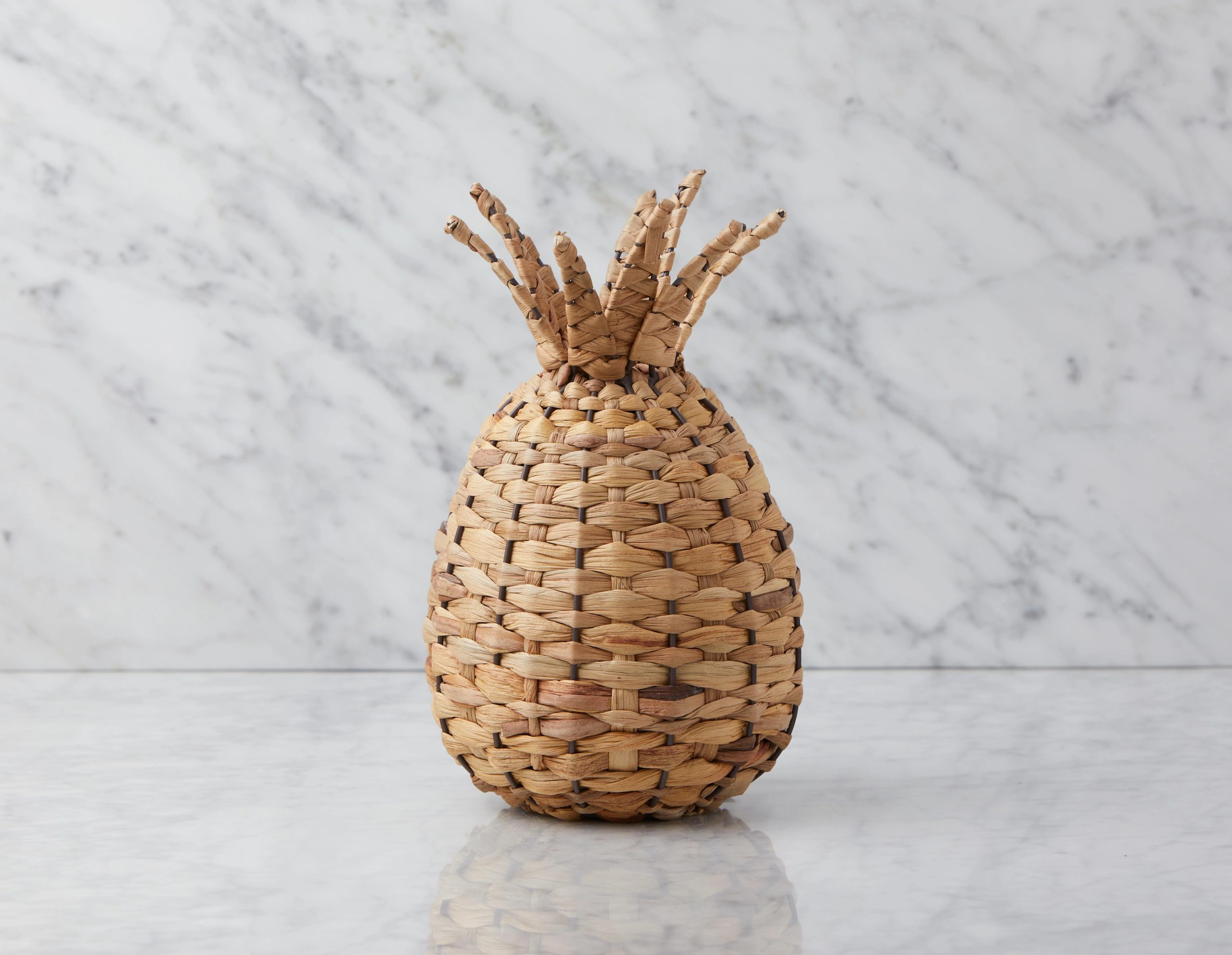 JOEY — Decorative straw pineapple 30 cm