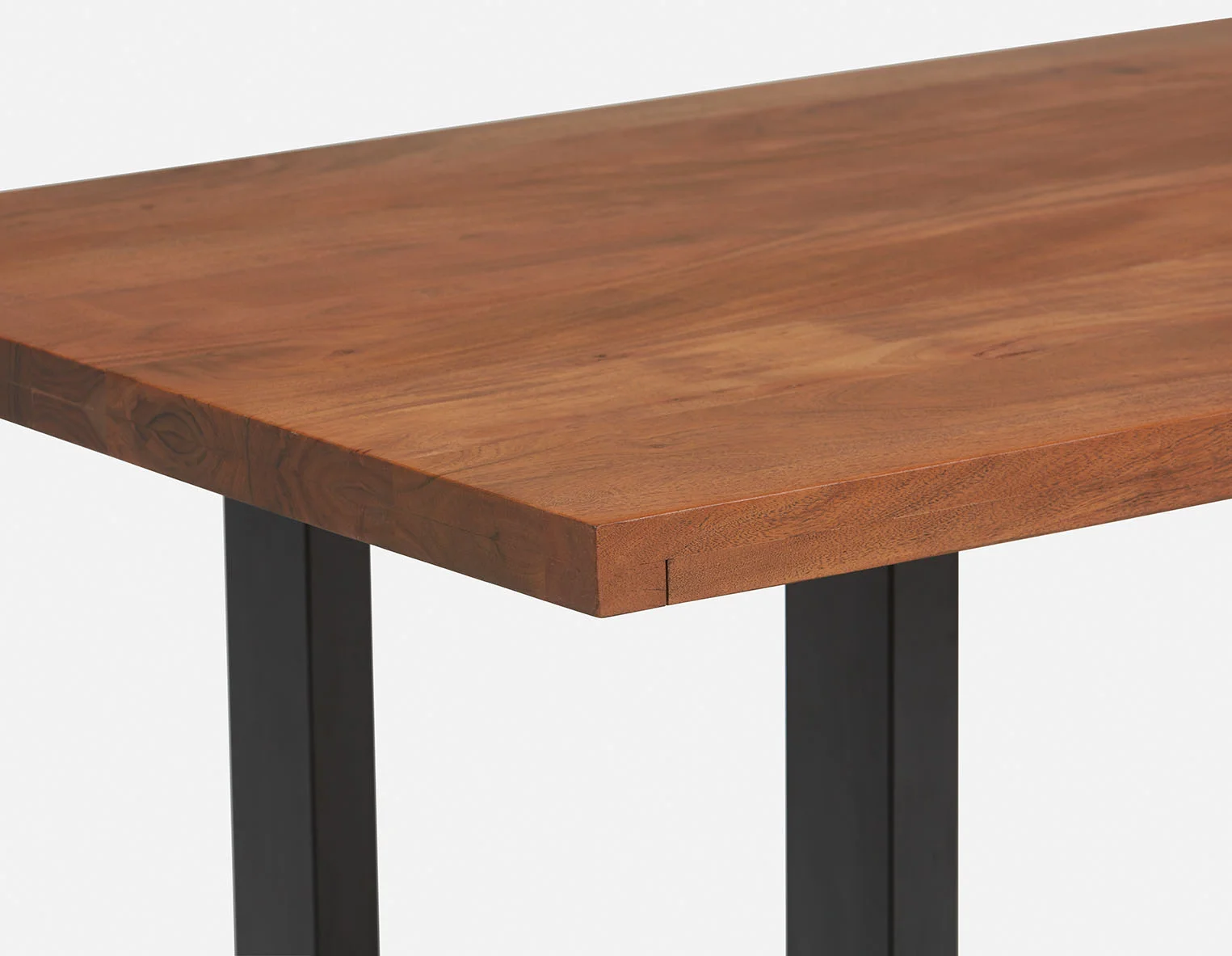 LYON — Acacia wood dining table 200 cm - Image 6