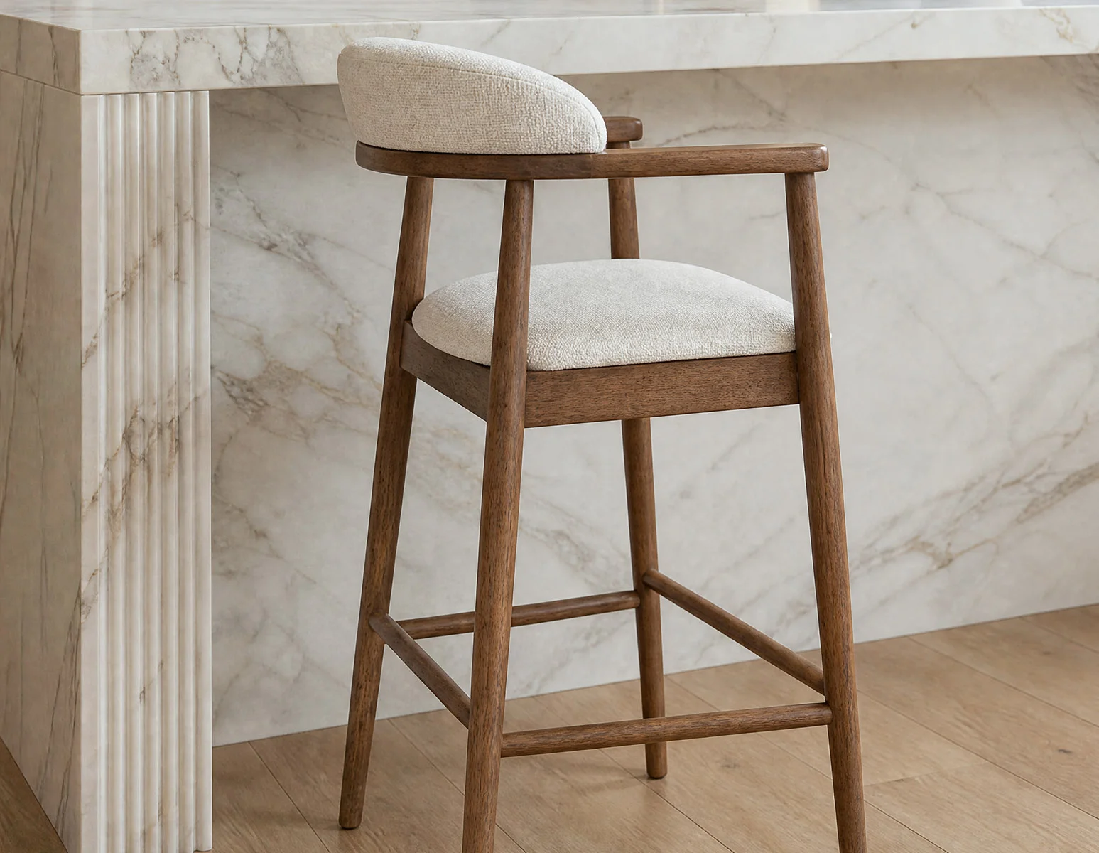 JOSY — Mid-century counter stool 66cm (57-68-18-95) - Image 10
