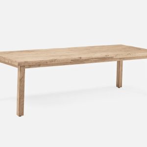 THESSALIA — Distressed solid mango wood large dining table 260 cm