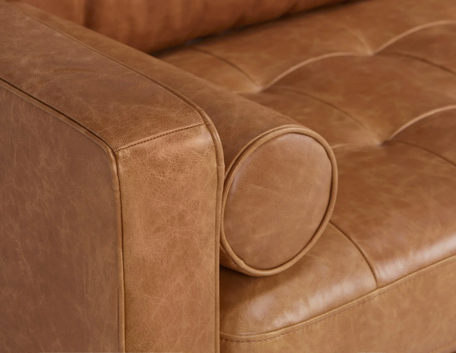 KINSEY — 100% leather loveseat - Image 5