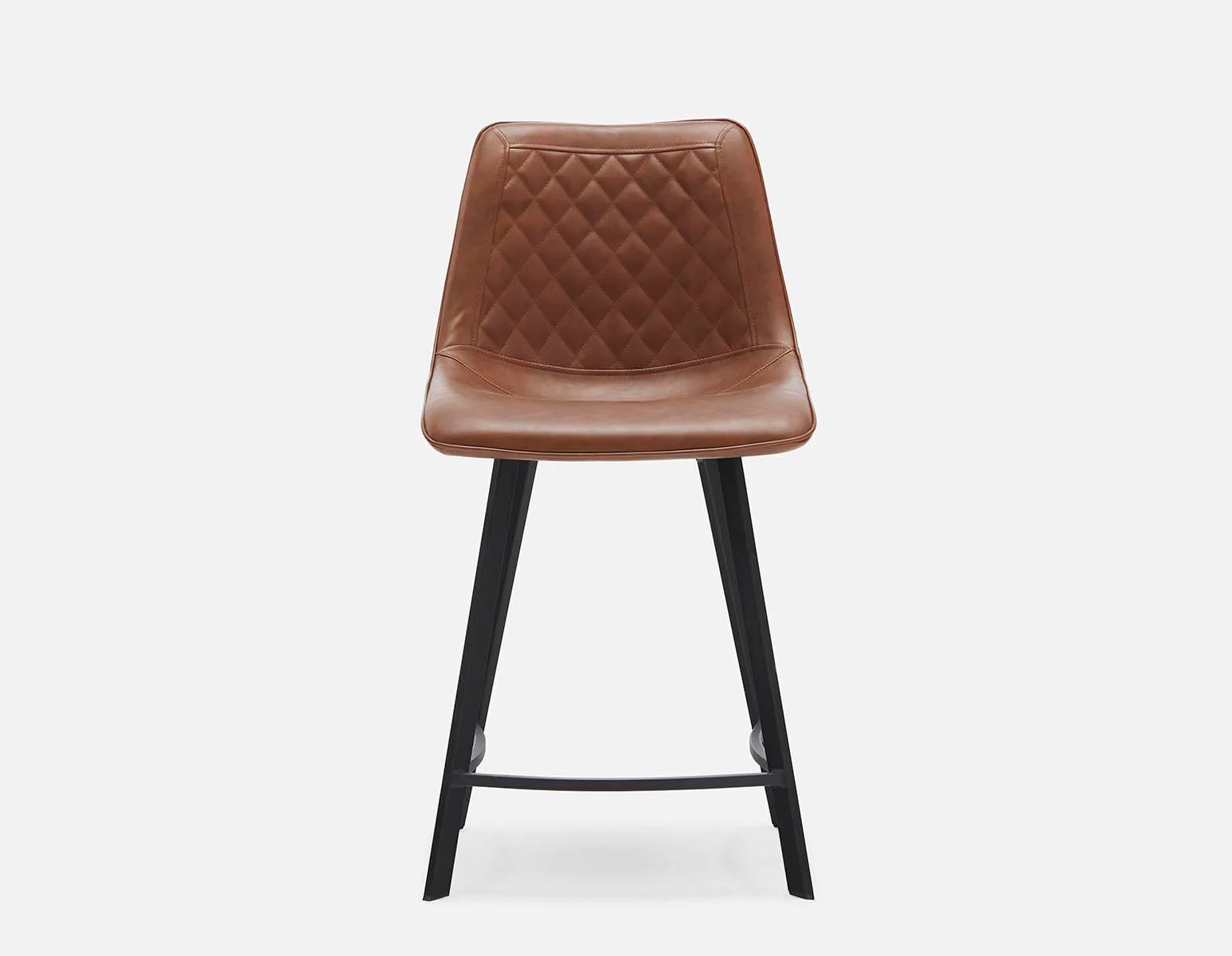MALI — Mid-century modern counter stool with backrest 61 cm (68-92-91-96) - Image 2