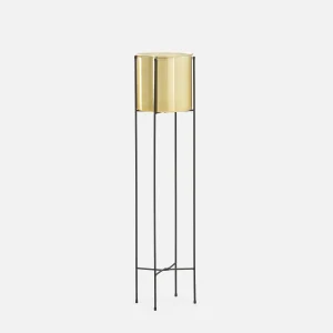 LAURI — Metal planter with stand 102 cm