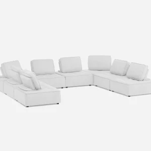 LEON — 8-pc modular interchangeable sofa (64-97-53-95)
