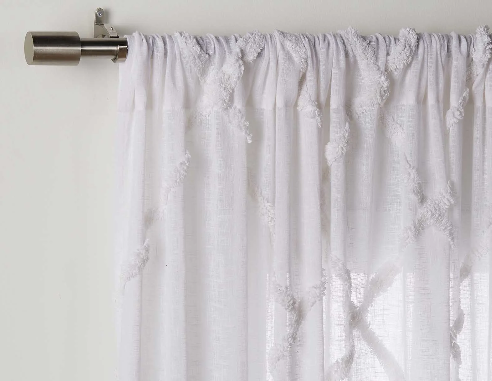 GEO — Set of 2 sheer curtain panels (92-06-11-10) - Image 2