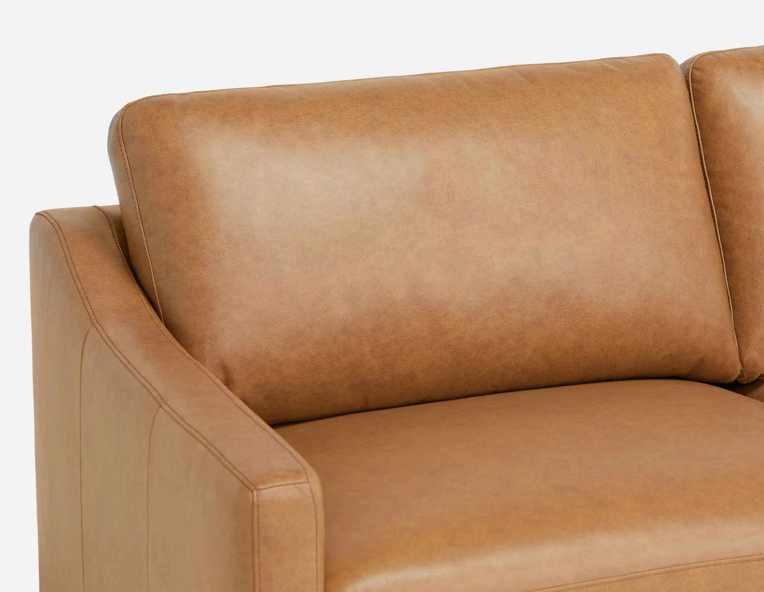 LIMA — Modern 100% leather 3-seater sofa - Image 7