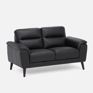 GAMARRA — 100% leather modern contemporary loveseat (72-10-78-20)