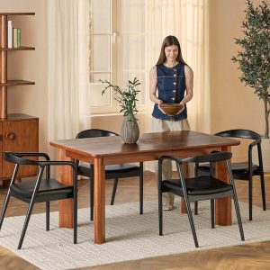 PALMO — Modern-retro extendable dining table 150 to 200cm