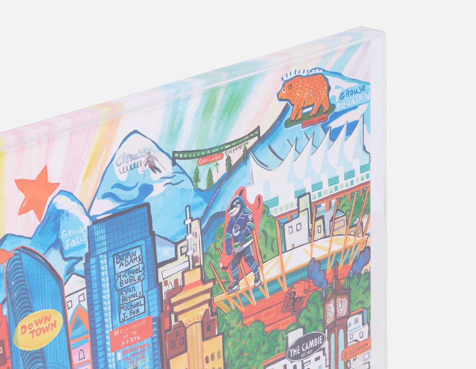 CITY YVR — Acrylic shadow box art 85 x 110 cm - Image 6