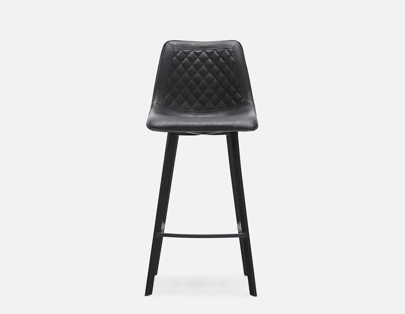 MALI — Mid-century modern bar stool with backrest 76 cm (55-54-87-20) - Image 2