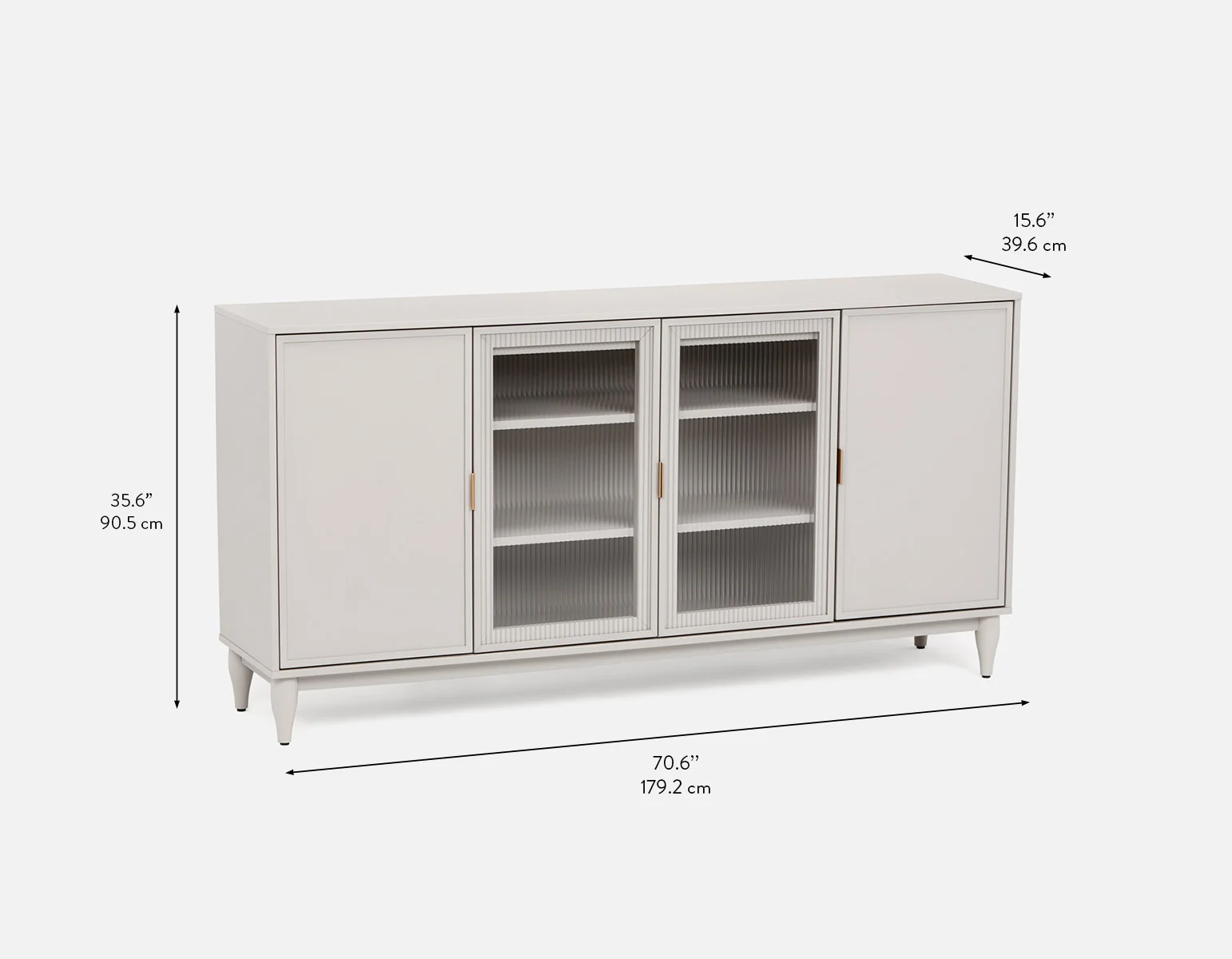 ALLESSIO — Modern contemporary 4-door sideboard - Image 10