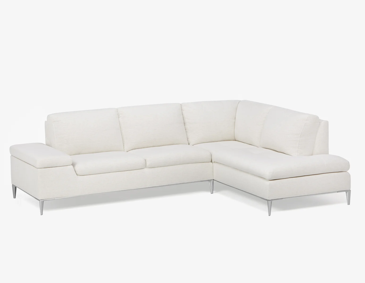 ANDREW — Right-facing sectional sofa in performance fabric (45-44-77-46-D)