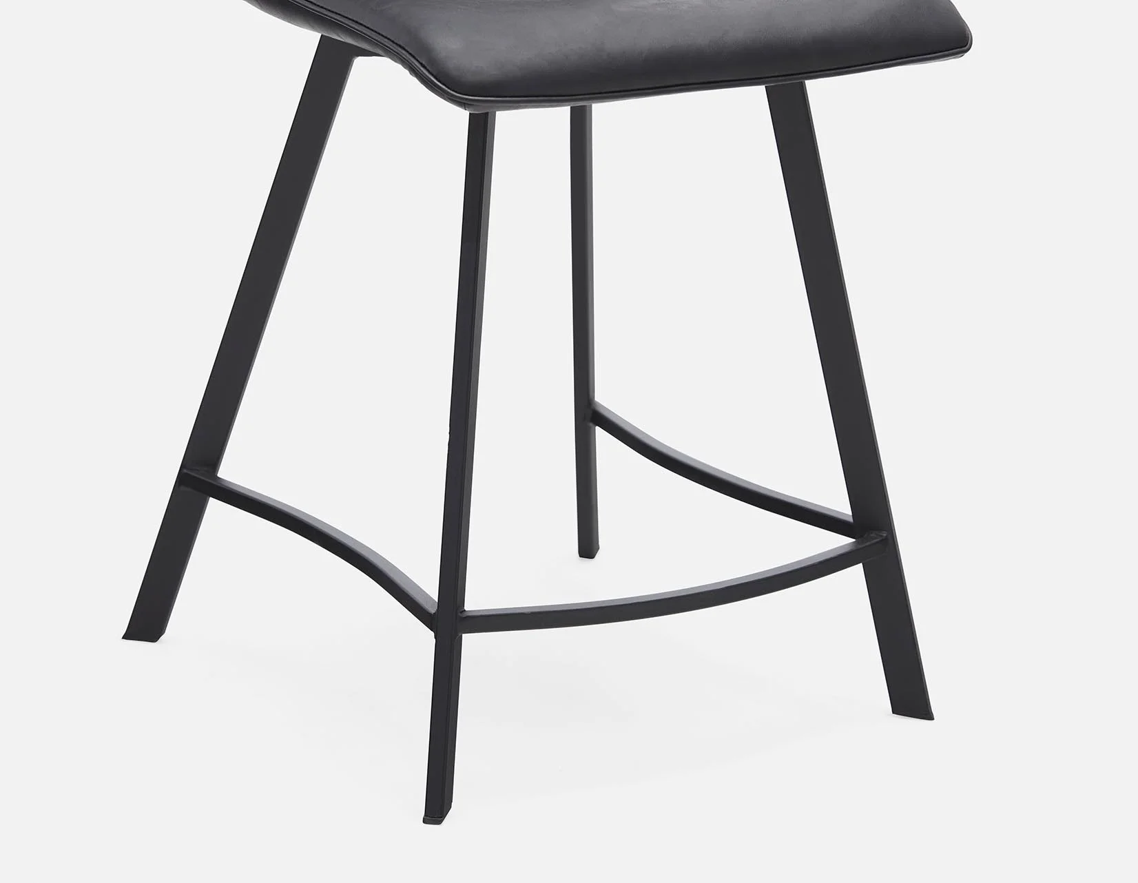 MALI — Mid-century modern counter stool with backrest 61 cm (68-92-91-20) - Image 3