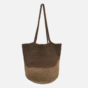 TINA — Woven jute tote bag
