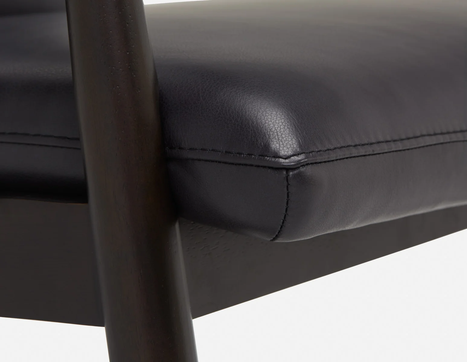 LATONA — 100% leather mid-century modern accent chair (71-53-26-20) - Image 4