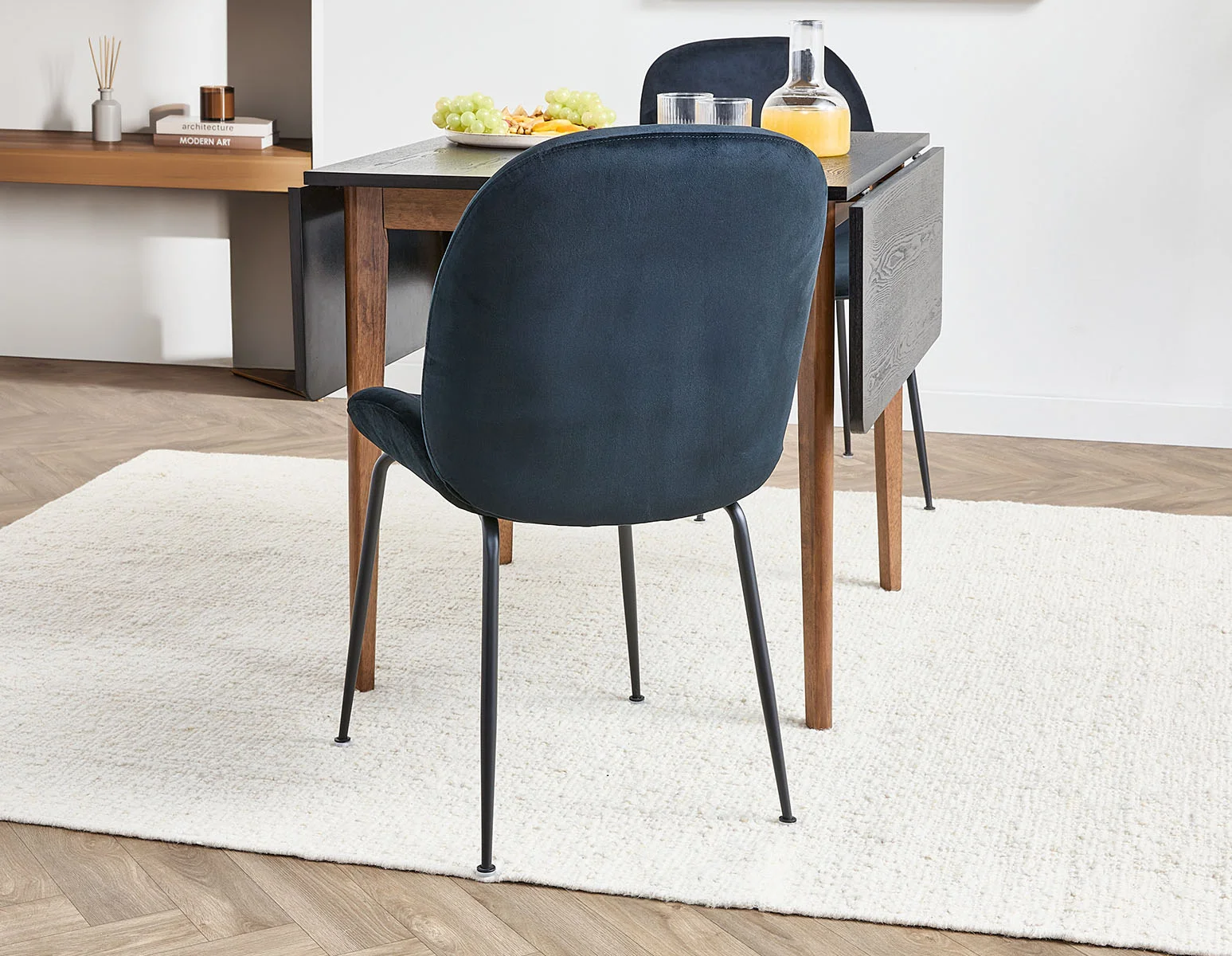 JUDITH — Contemporary velvet dining chair (03-39-96-20) - Image 9