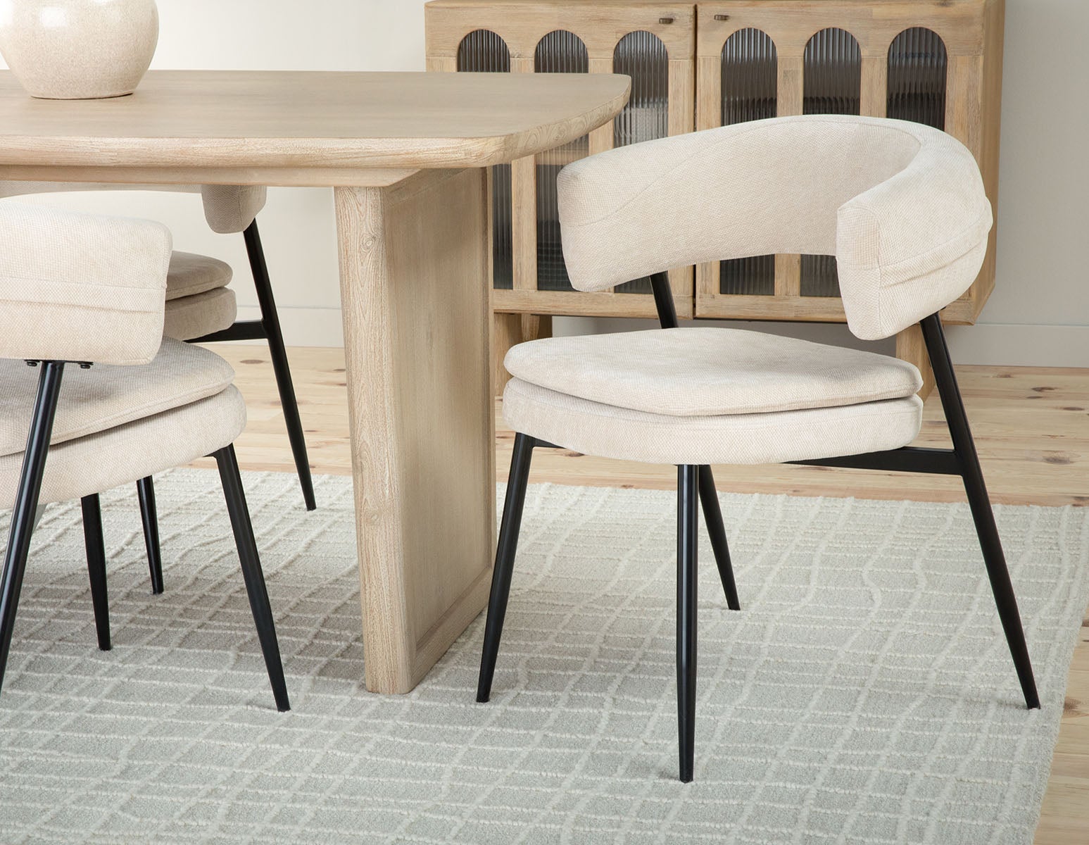 IFRAN — Modern contemporary dining chair (42-92-60-95)