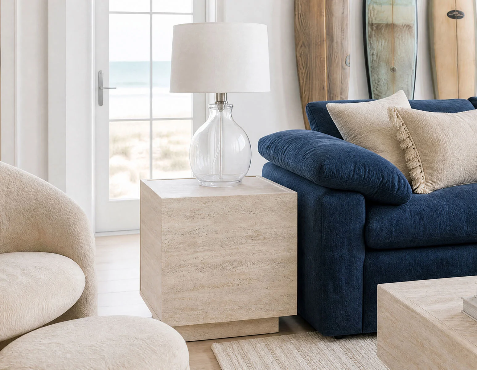 TRAVINE — End table with hidden storage